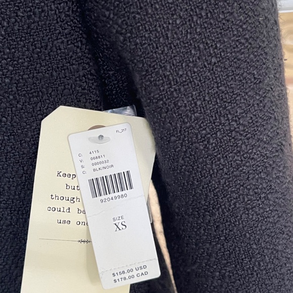 Anthropologie Tweed Pin Black Jacket NWT - XS - Picture 7 of 9